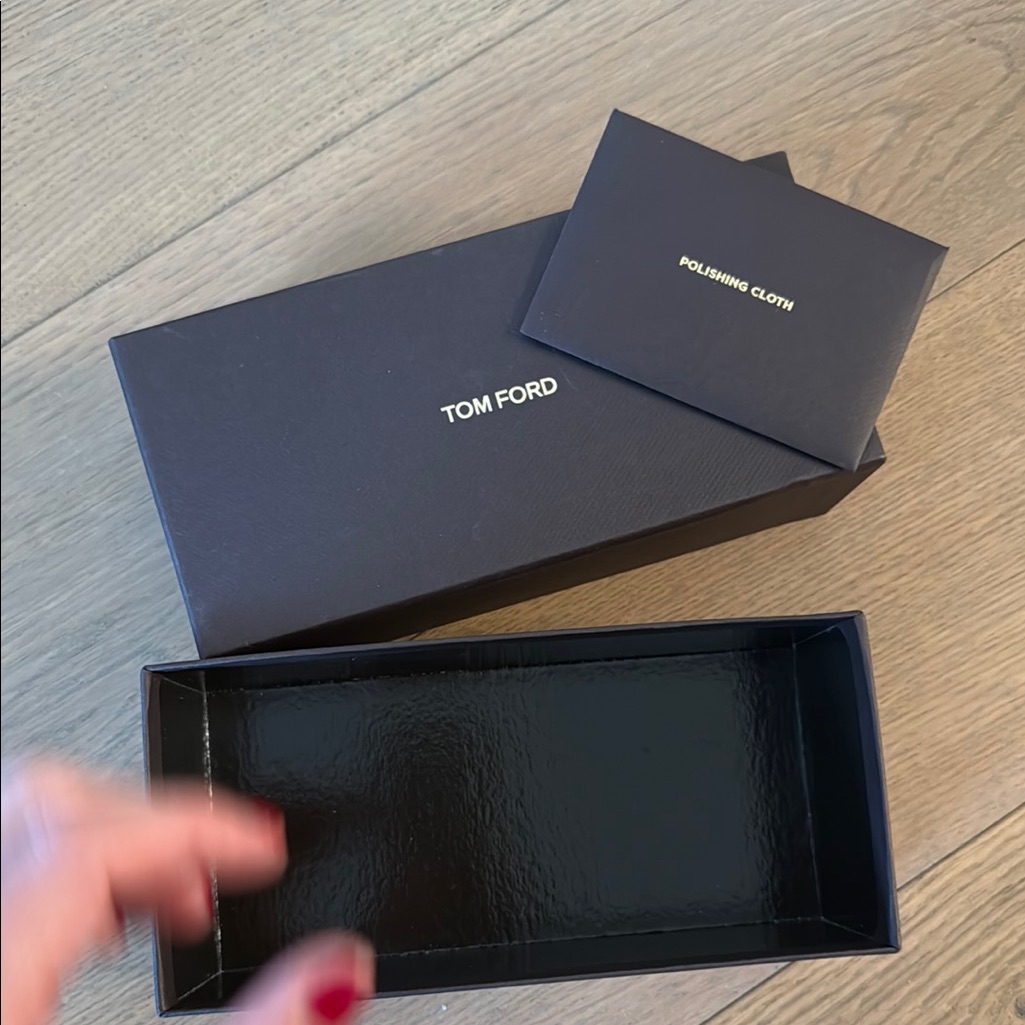 Tom Ford Black Eyewear Box And Polishing Cloth Set